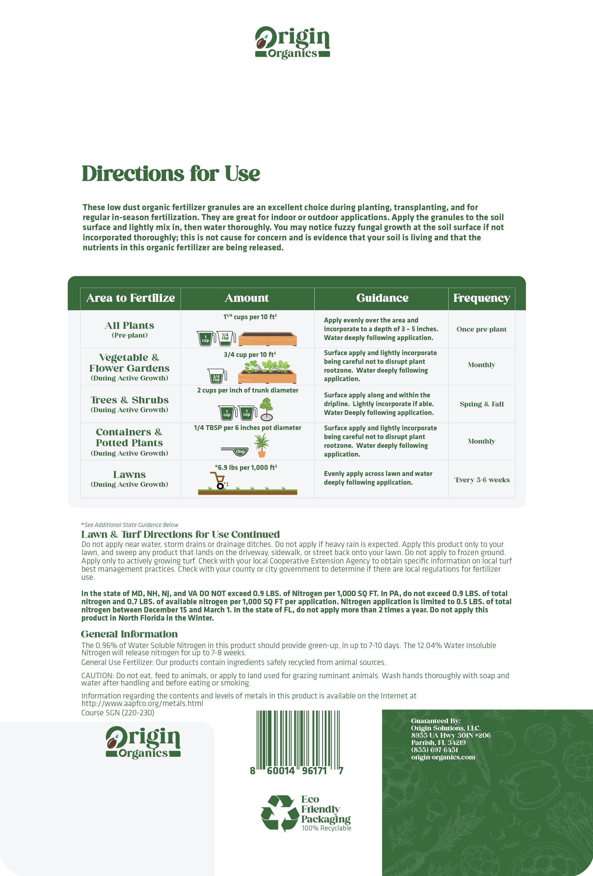 13-0-0 Organic Steady Release Nitrogen Fertilizer