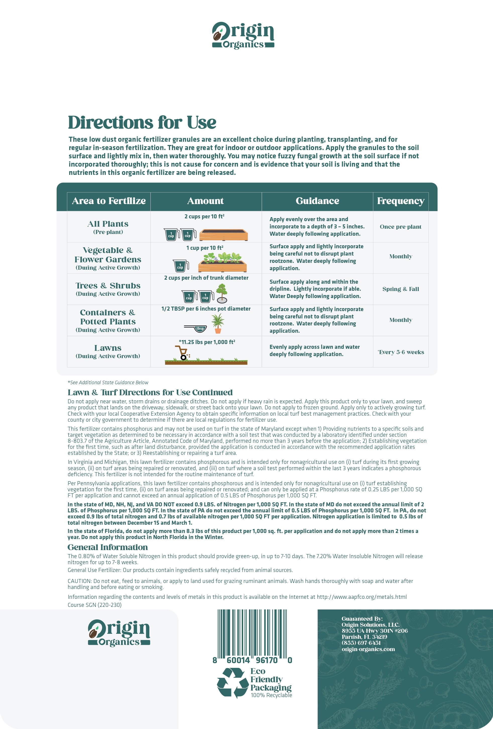 8-3-5 Organic All Purpose Fertilizer