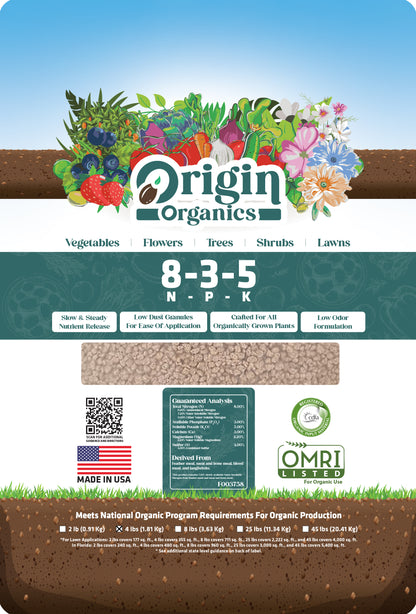 8-3-5 Organic All Purpose Fertilizer