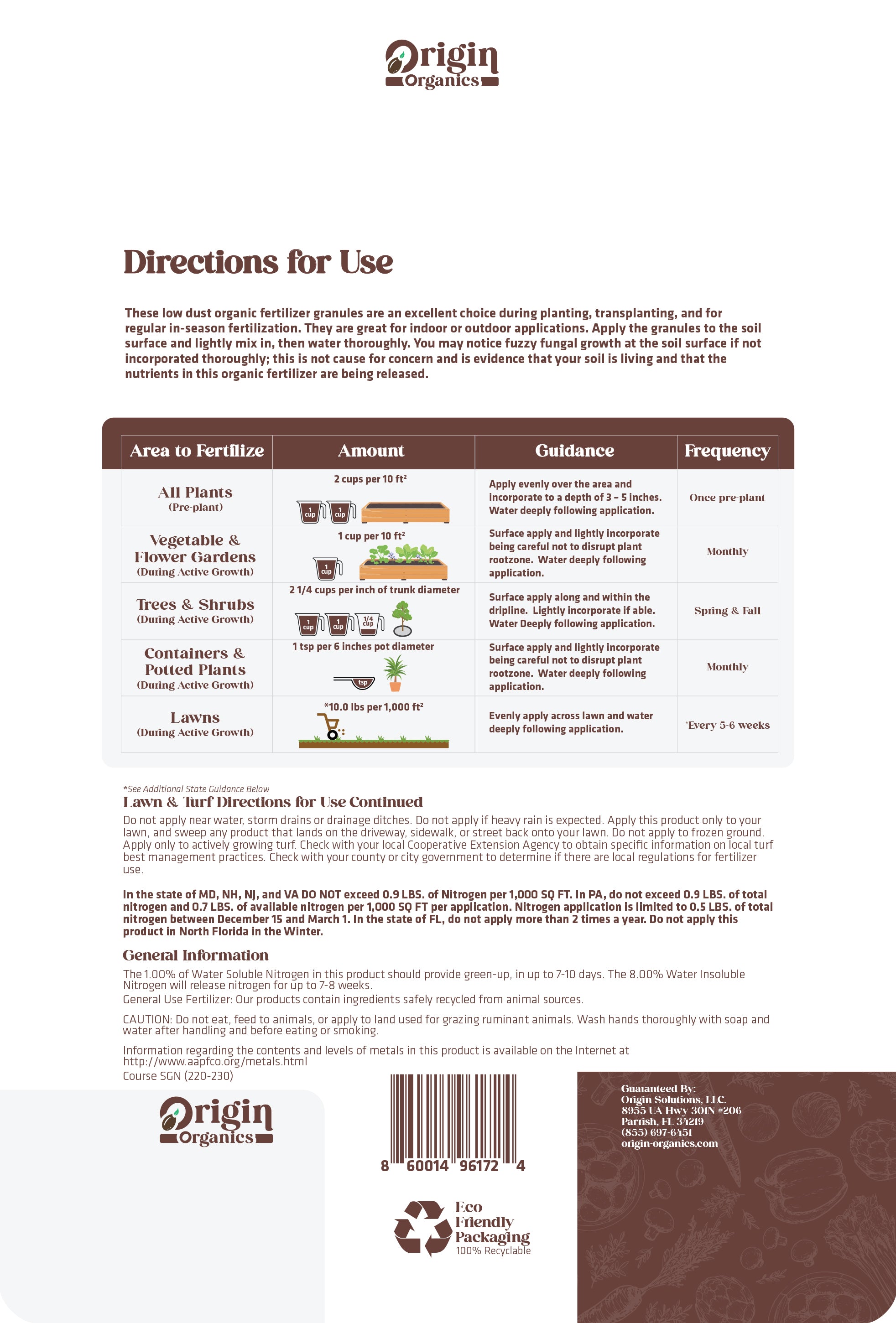 9-0-9 Organic No Phosphorus Fertilizer
